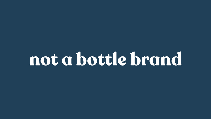 Why it's logic is not a bottle brand